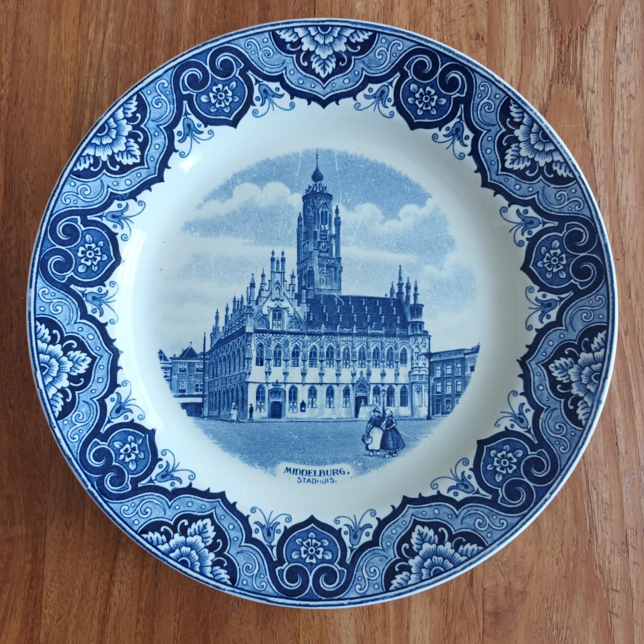 Bord Stadhuis Middelburg; puntgaaf!