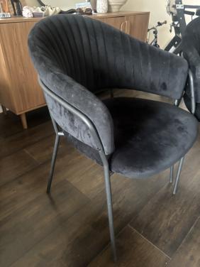 Eetstoelen zwart
