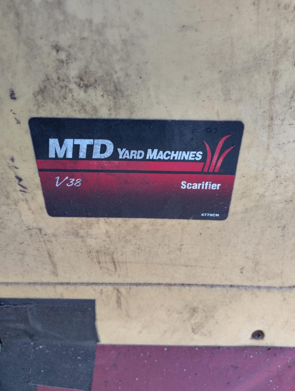 MTD verticuteer machine