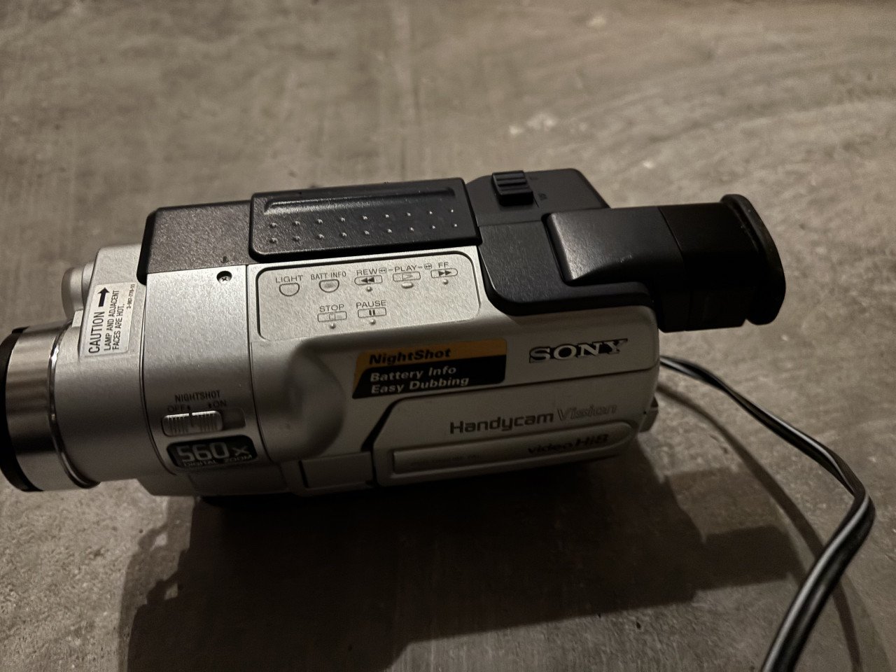 Sony high 8 vision videocamera