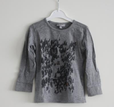 Grijs shirt met opdruk  maat 92
