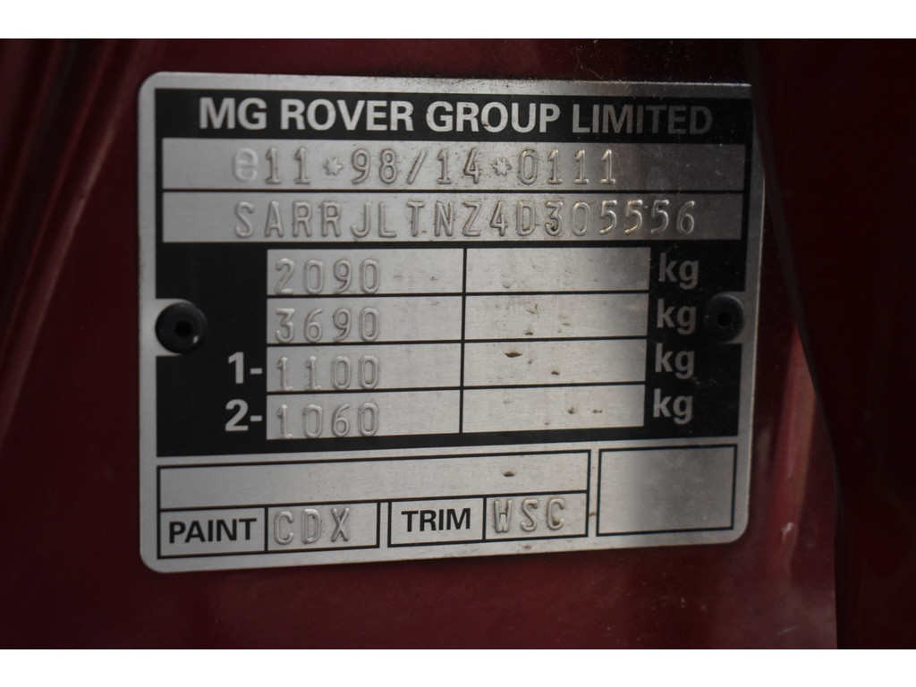 MG ZT -t 2.5 v6 180 automaat