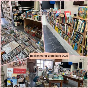 Boekenmarkt in de Grote Kerk vanaf 2 juni