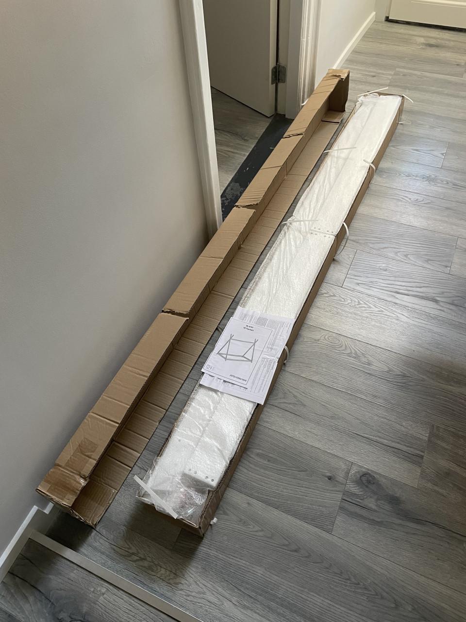 2 nieuwe eenpersoons bedden wit hout kinderbed peuterbed