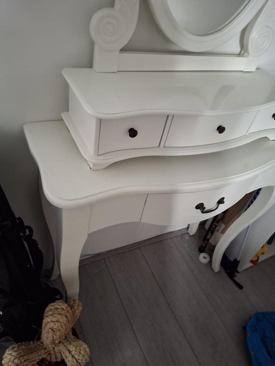 Kaptafel met spiegel