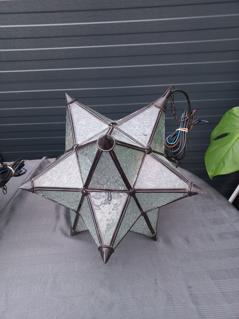 2x prachtige Industriële Retro Wind Glas Ster Kroonluchter Plafond Lampe