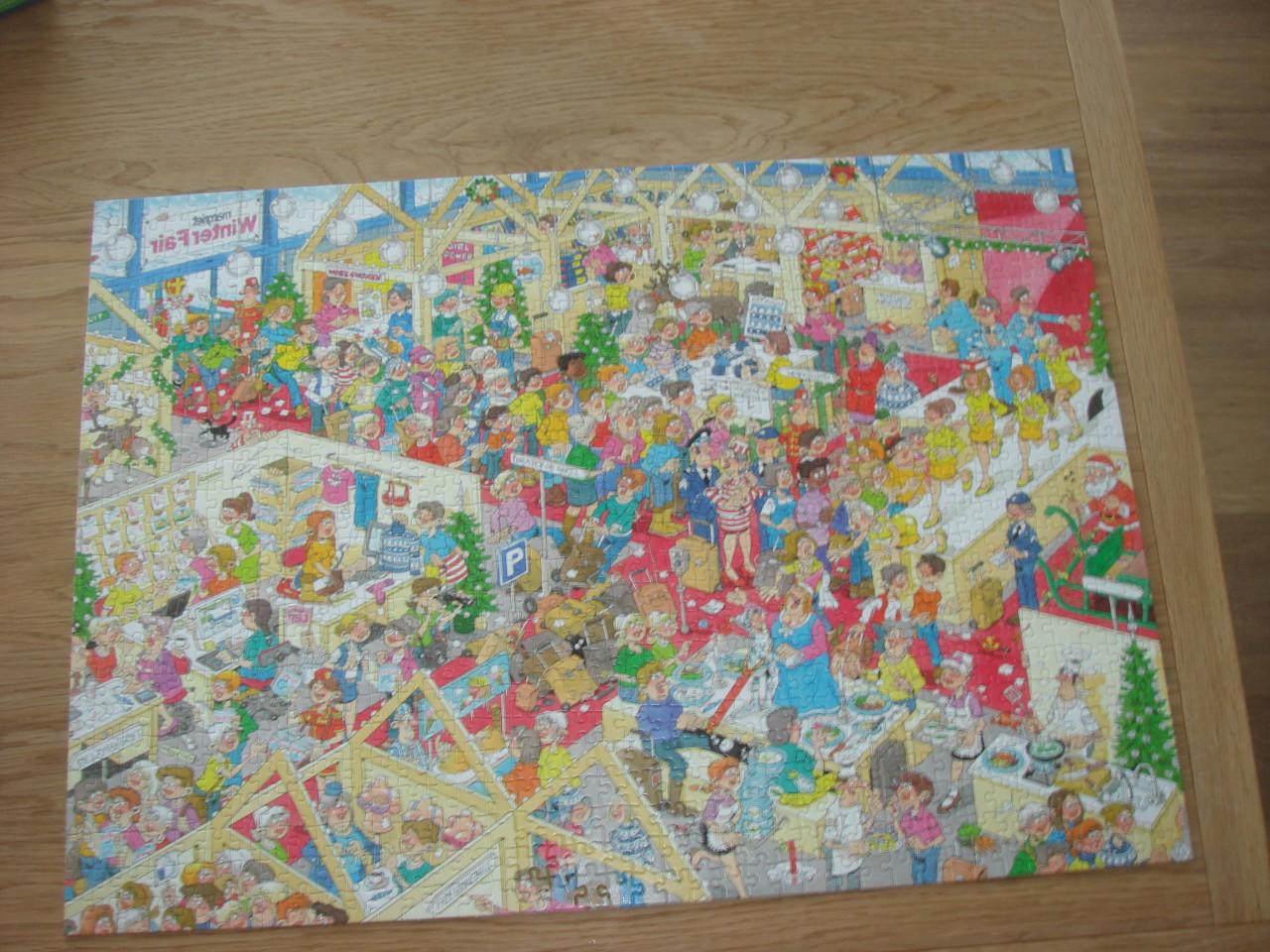 Te koop Complete Jan van Haasteren puzzel The winter fair 1000 stukjes