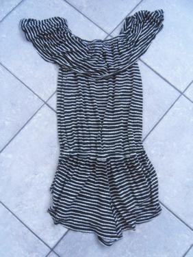 ZWART WITTE JUMPSUIT MAAT XS