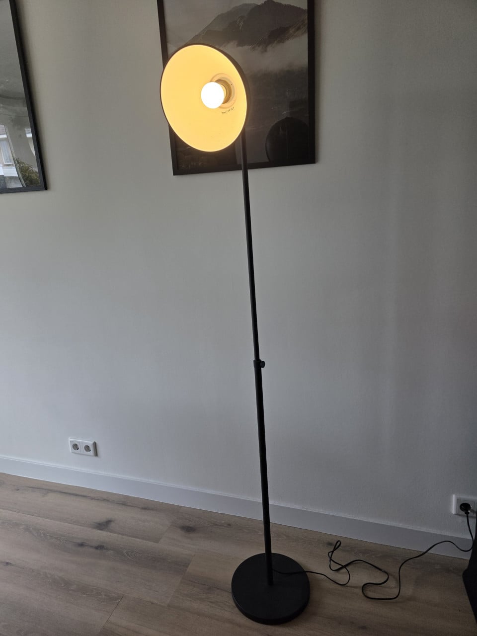 Lamp staand zwart