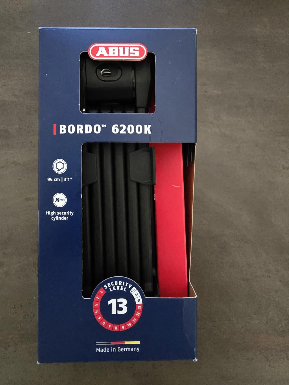 Abus vouwslot Bordo 6200K/95