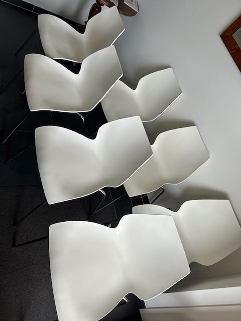 Kartell Maui stoelen wit 7 stuks