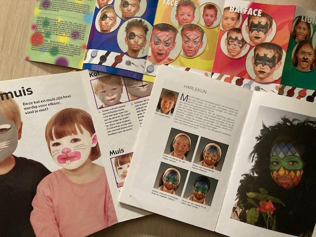 Kinderen schminken. Ca. 20 voorbeelden