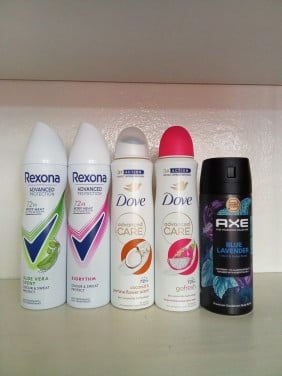 🌟 Mega Deobundel – AXE, Rexona & Dove (5 stuks)