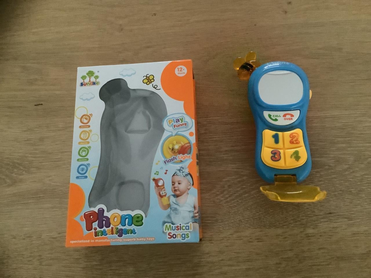 Speeltelefoon met muziek, geluid en knipperlicht