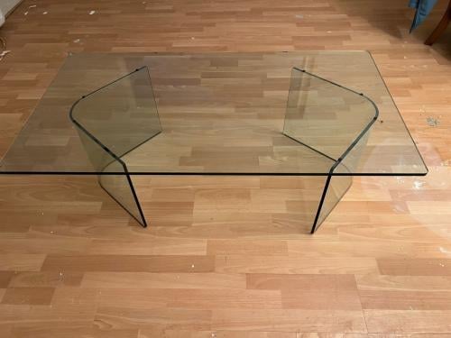Glazen salontafel