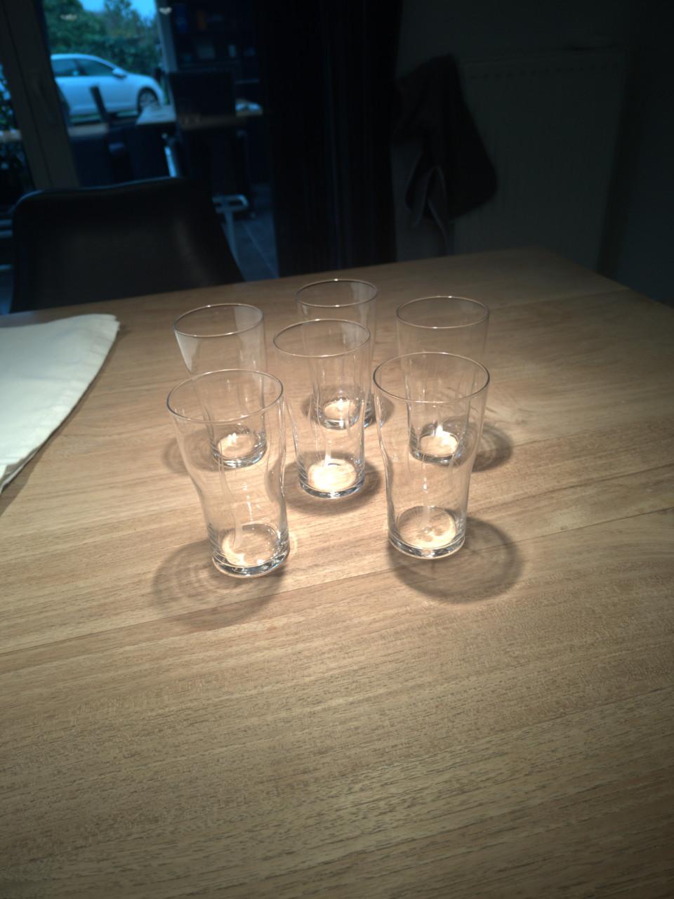 Fijne glazen, meerdere modellen, met gravering