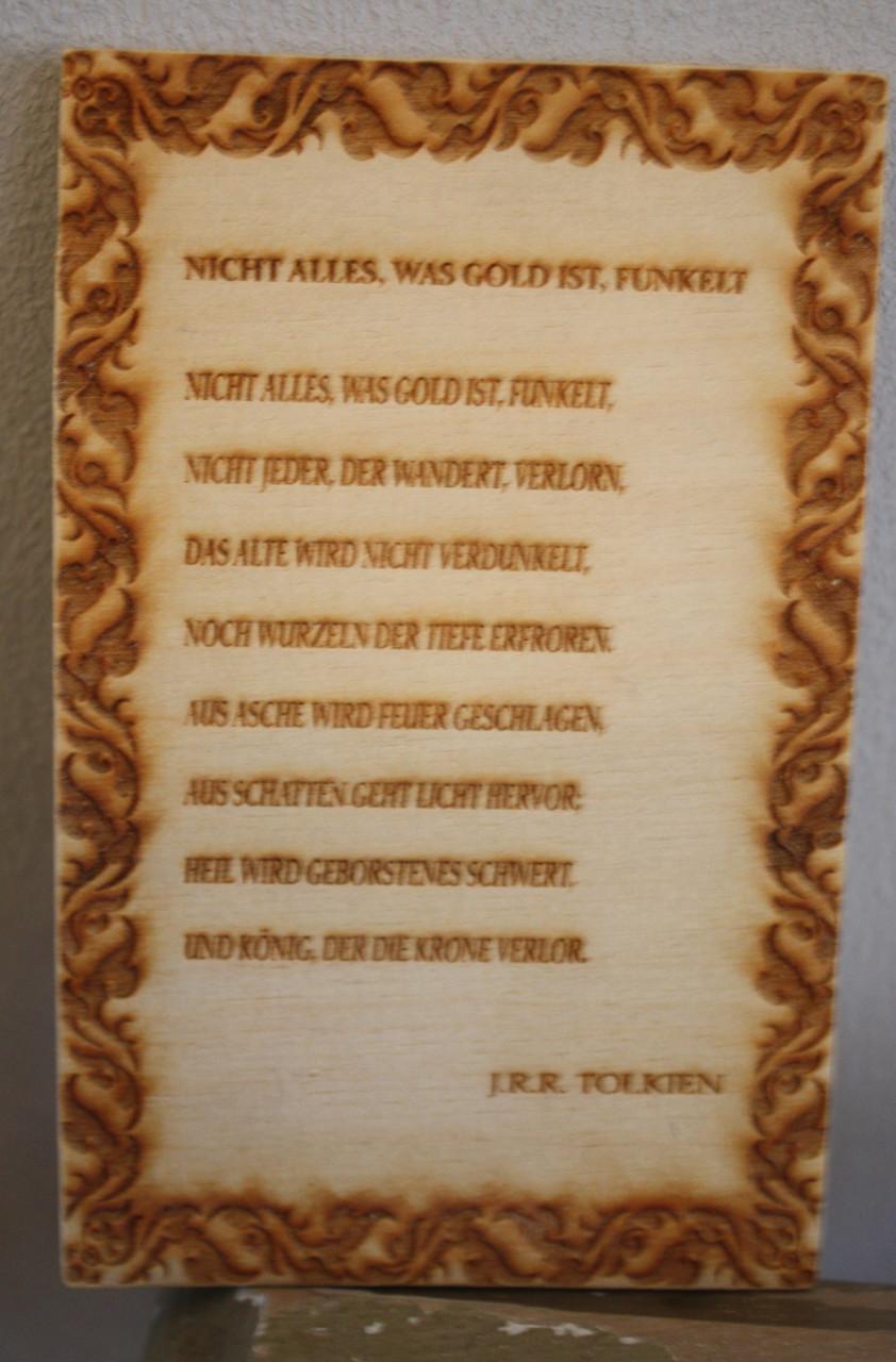 Houten tekst lijstje