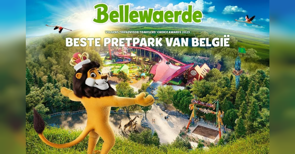Pretpark/dierentuin/natuurpark Bellewaerde in Ieper (België).