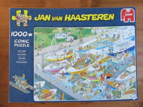 Jan van Haasteren puzzel 1000 stukjes, De sluizen, zo goed als nieuw