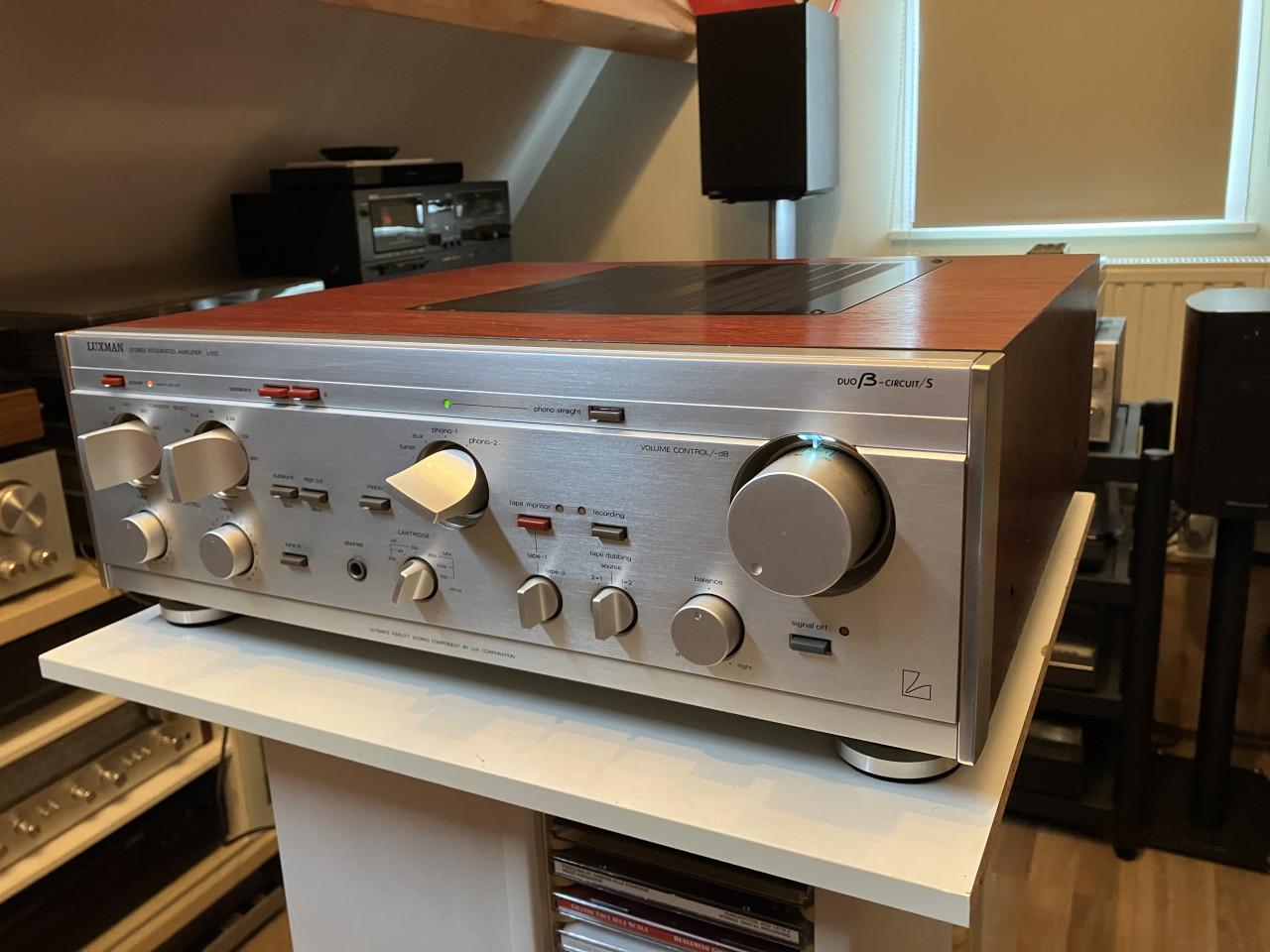 Luxman L-510 vintage top versterker met MM en MC 2x112W service + garantie