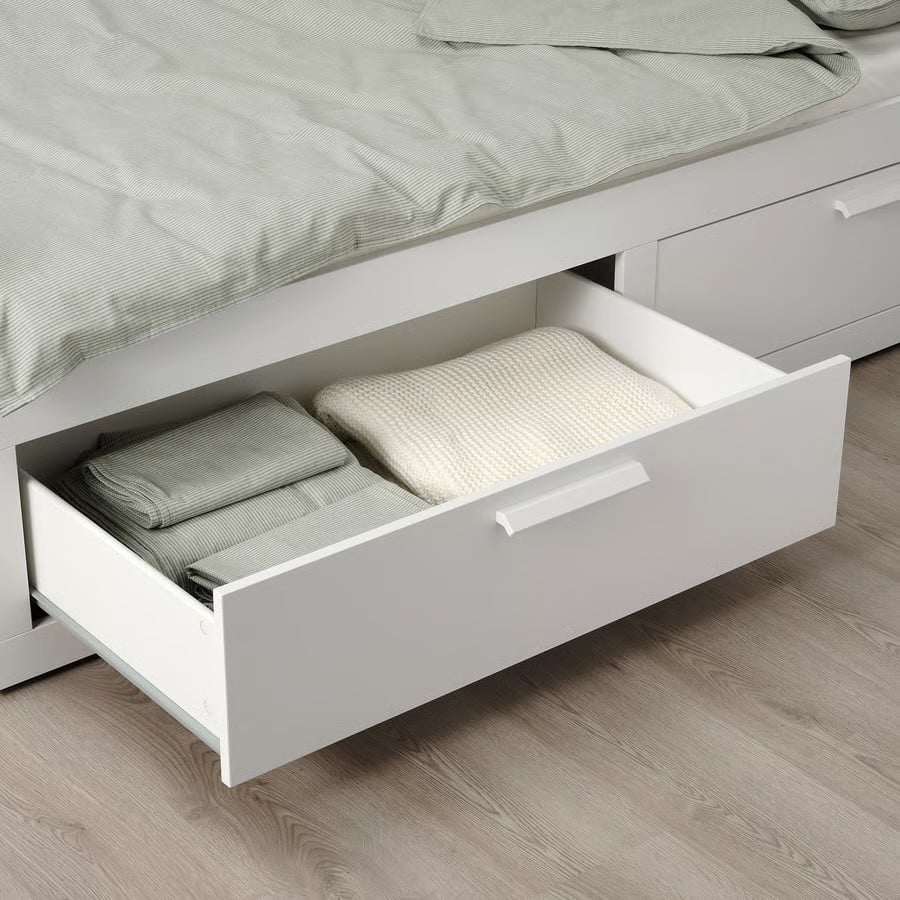 Brimnes bed bank met 2 lades
