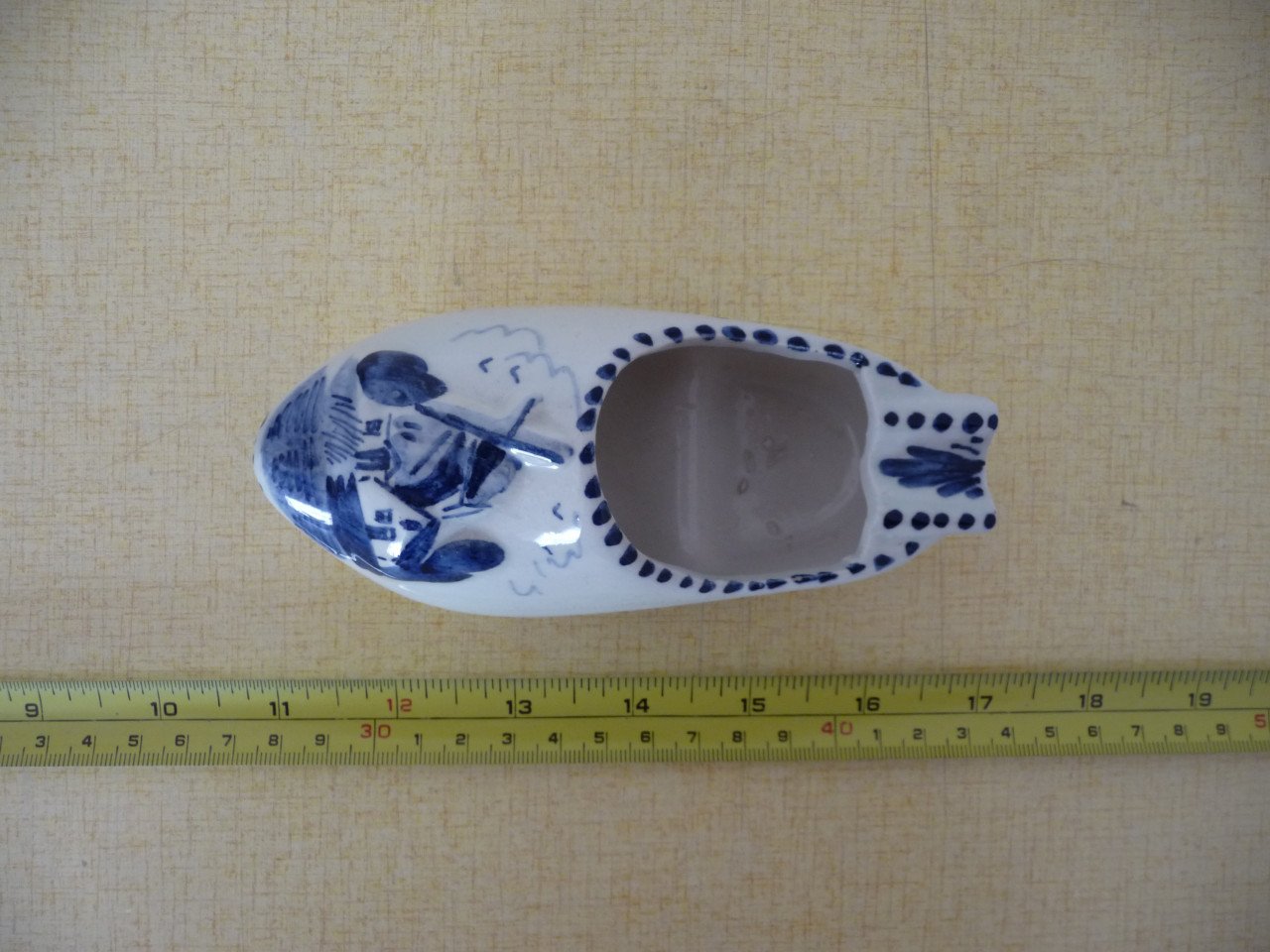 Delfts blauw klompje asbakje