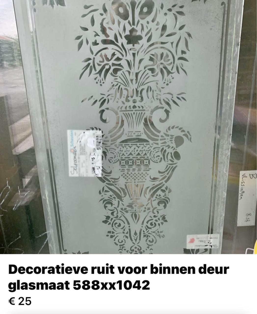 Decoratieve ruit voor binnendeur