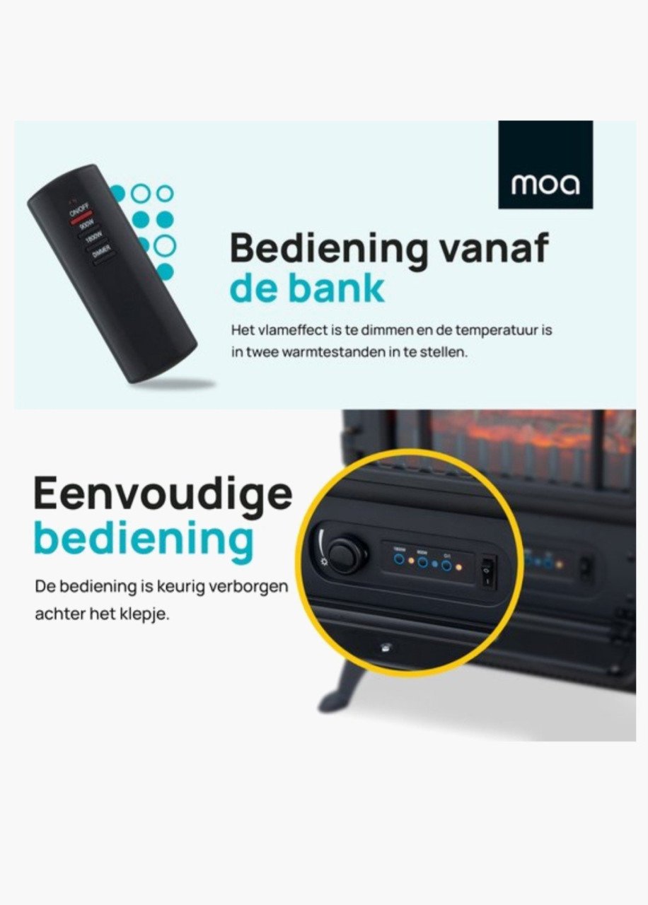 Super gaaf gietijzer elektrische kachel