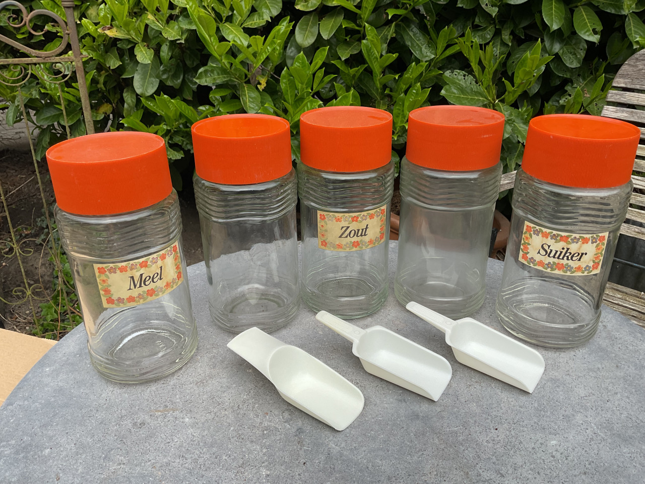 Vintage bewaarpotten jaren 60