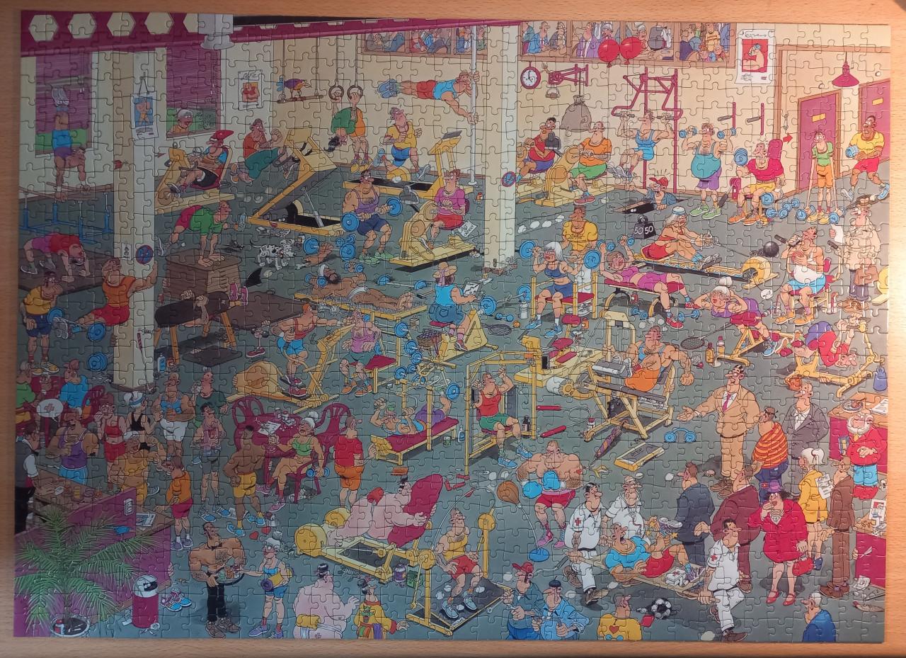 Jan van Haasteren puzzel Sportschool