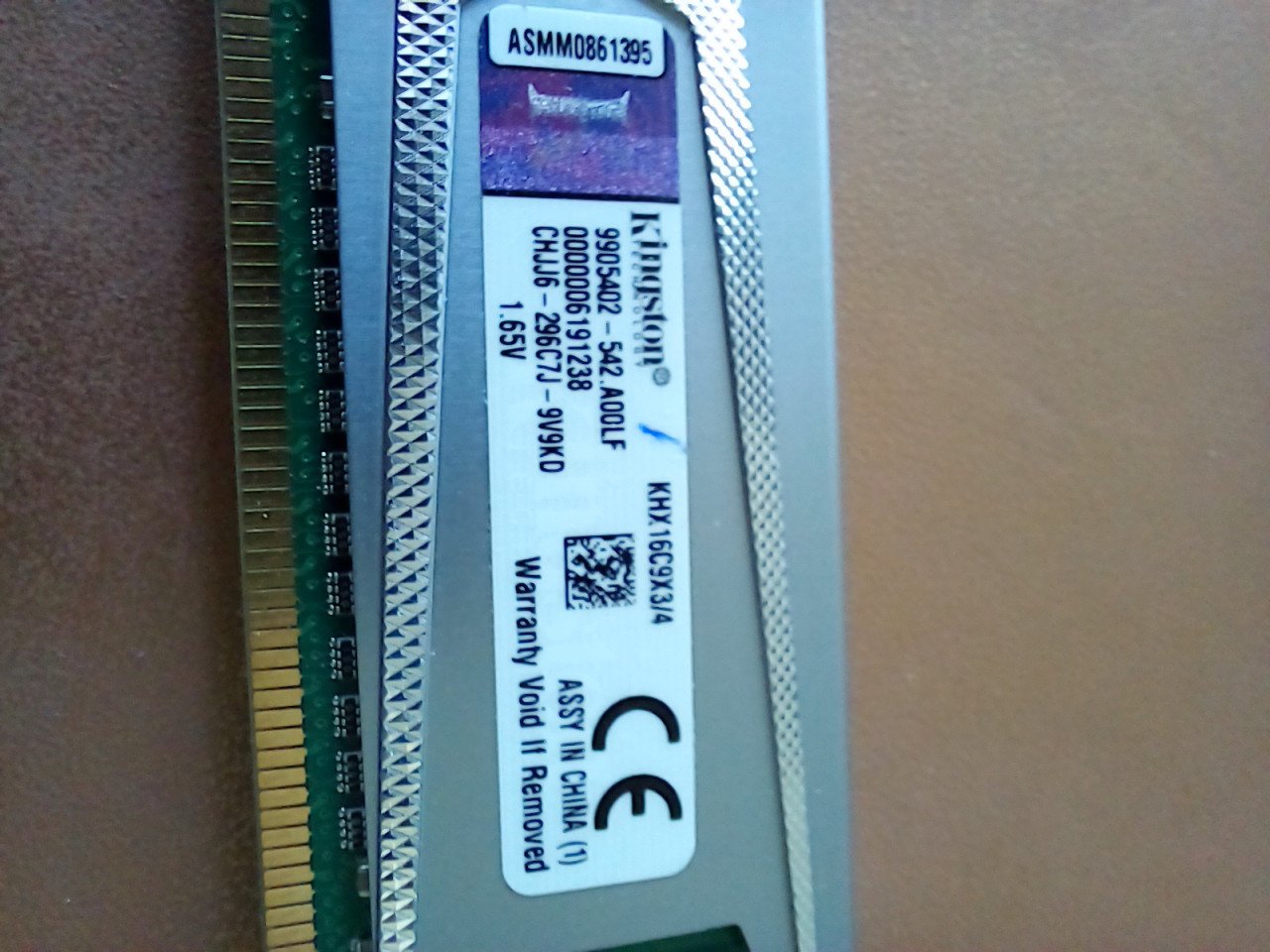 KINGSTON HYPER-X - KHX16C9X3/4 4GB 512M x 64-Bit DDR3-1600.