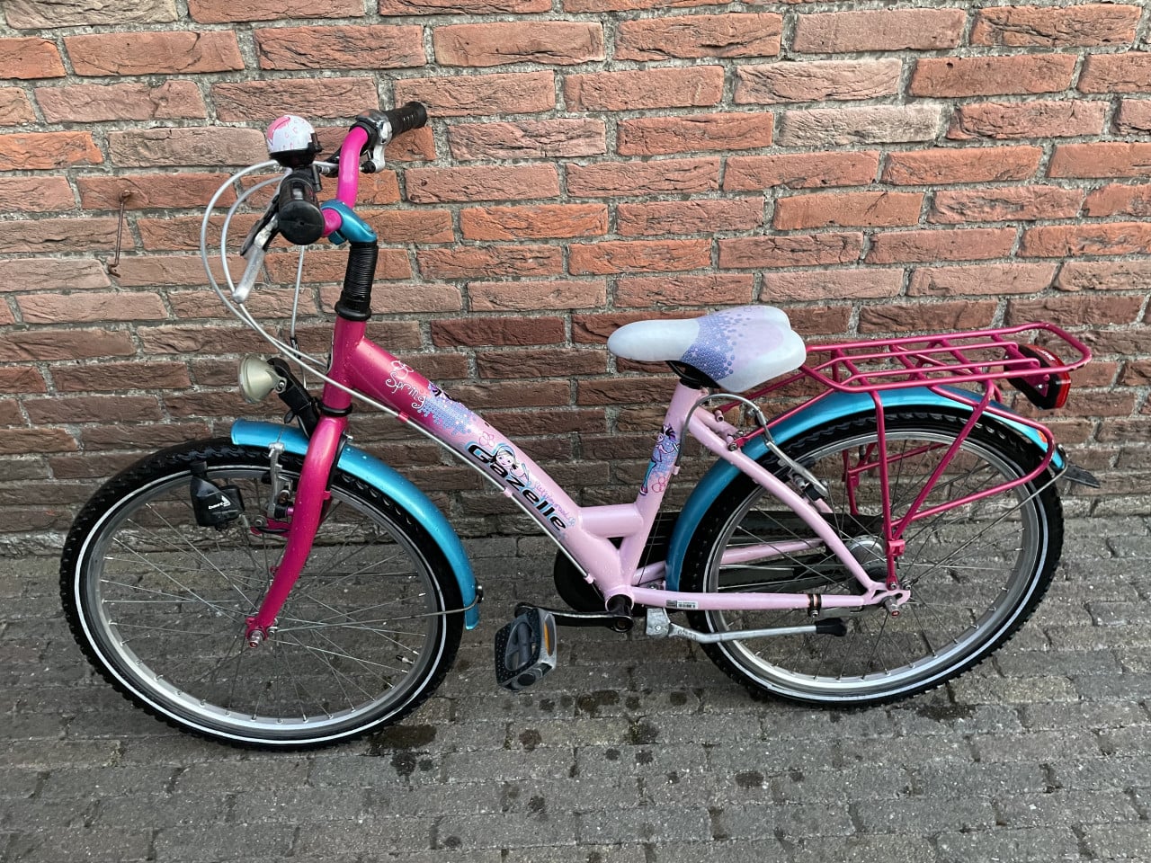 Gazelle Spring 22 inch. Meisjesfiets. 3 versnellingen.
