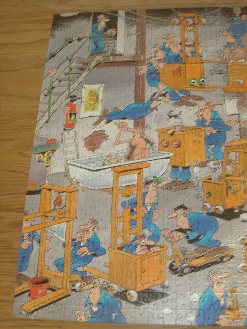 Complete Jan van Haasteren puzzel Karren maar 1000 Stukjes