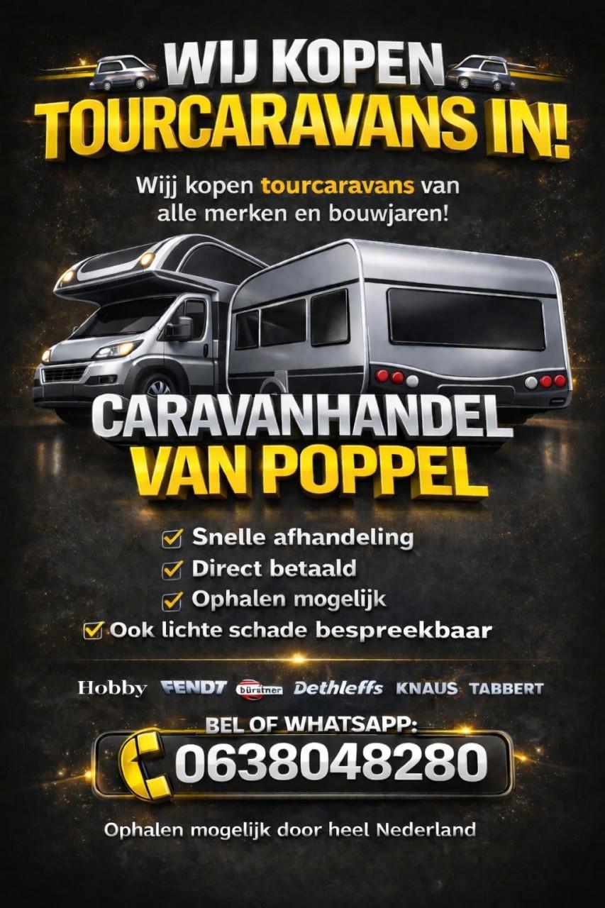 Caravans te koop gevraagd !!