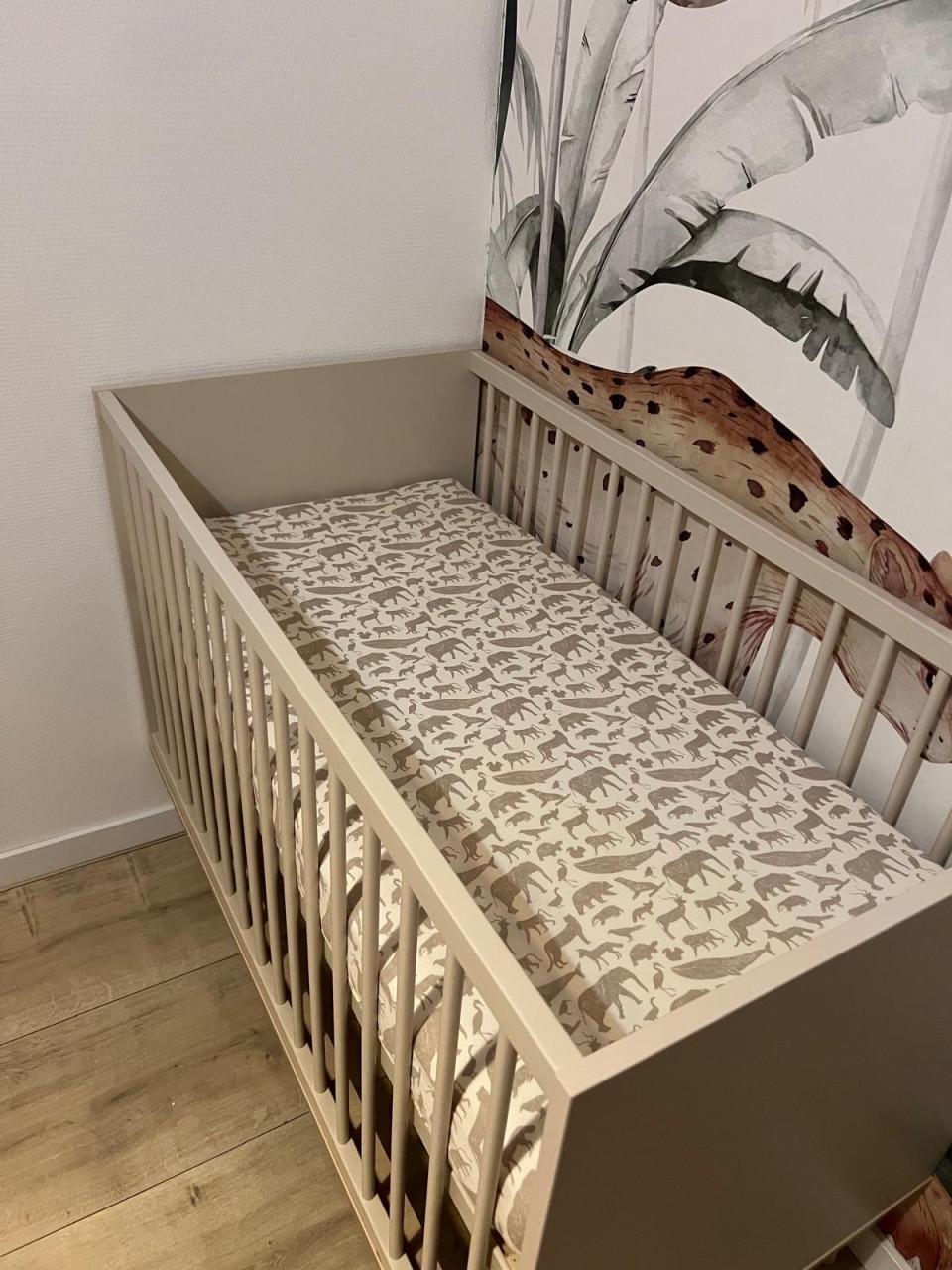 Quax flow clay & oak ledikant (als nieuw!)