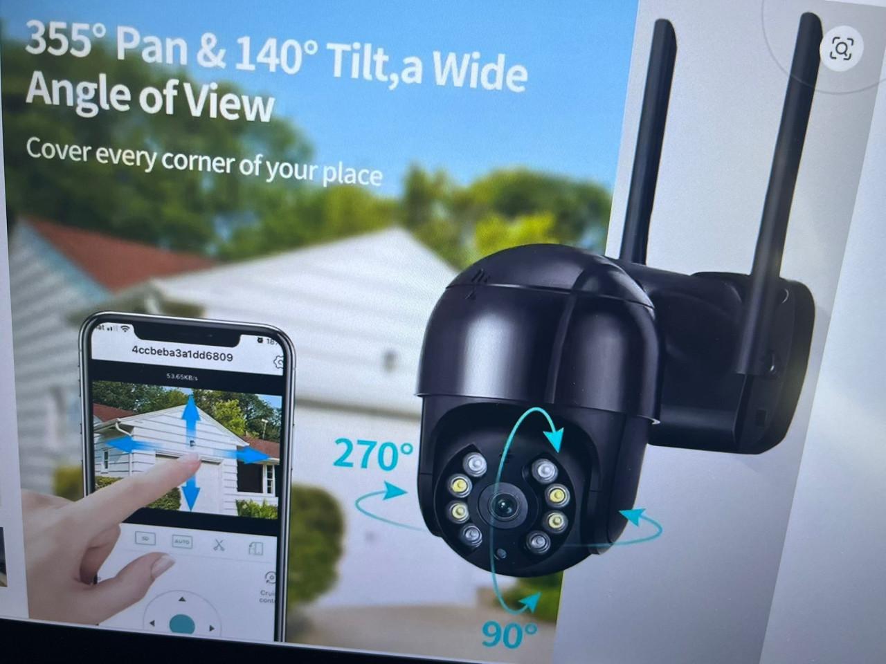 Webcame voor buiten . Buiten camera of beveiligingscamara.