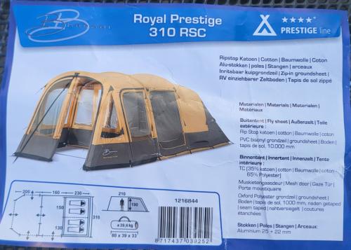 Tent Bardani Royal Prestige 310 RSC prima staat! (2022)