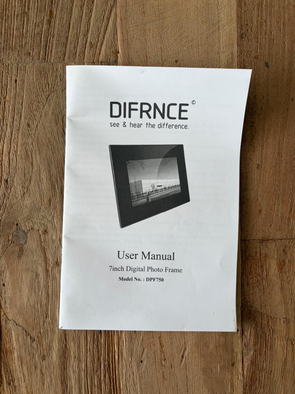Difrnce DPF750 digitale fotolijst