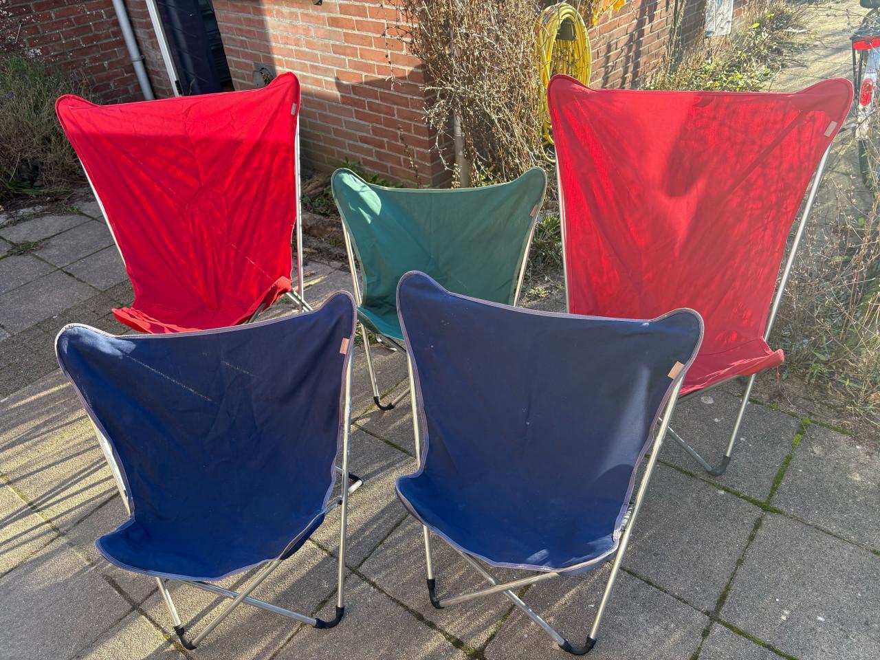 Lafuma opvouwbare campingstoelen met stevige zitting