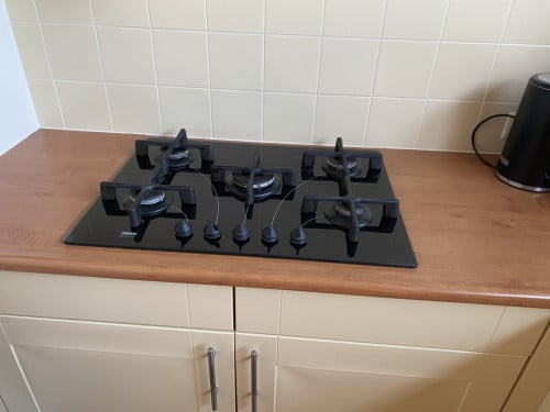Kookplaat gas op glas, in zeer goede staat