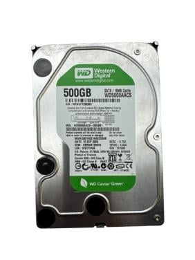 Harde Schijf van Western Digital van 500 Gb type WD5000AVDS, nog als nieuw