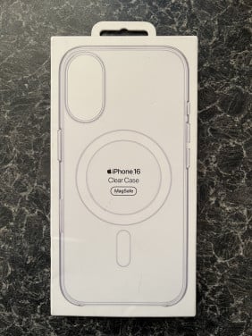 (Origineel) Doorzichtig hoesje met MagSafe voor iPhone 16 20€