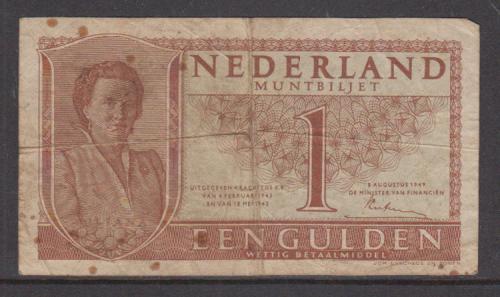 Nederland 1 Gulden 1949 type 07-1a