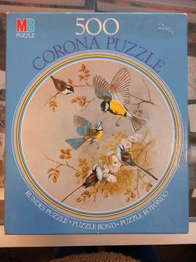 Ronde puzzel vogels