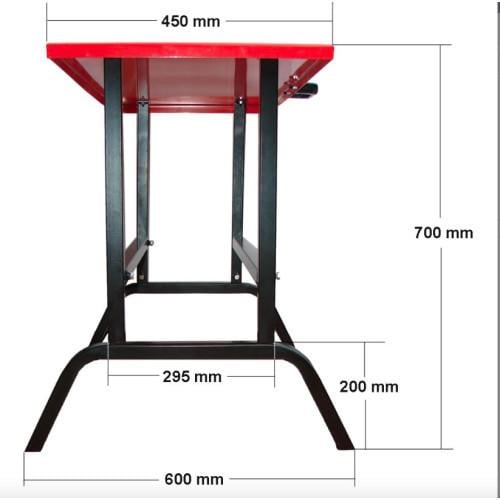 Universele werktafel voor o.a. liggende houtklovers, kloofmachine