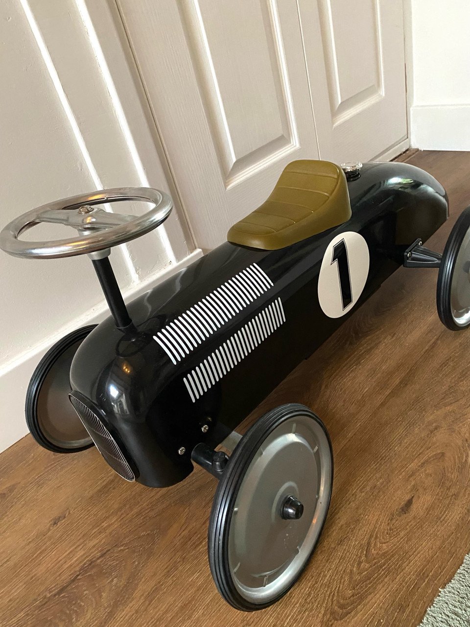 Retro loopauto zwart (als nieuw!)