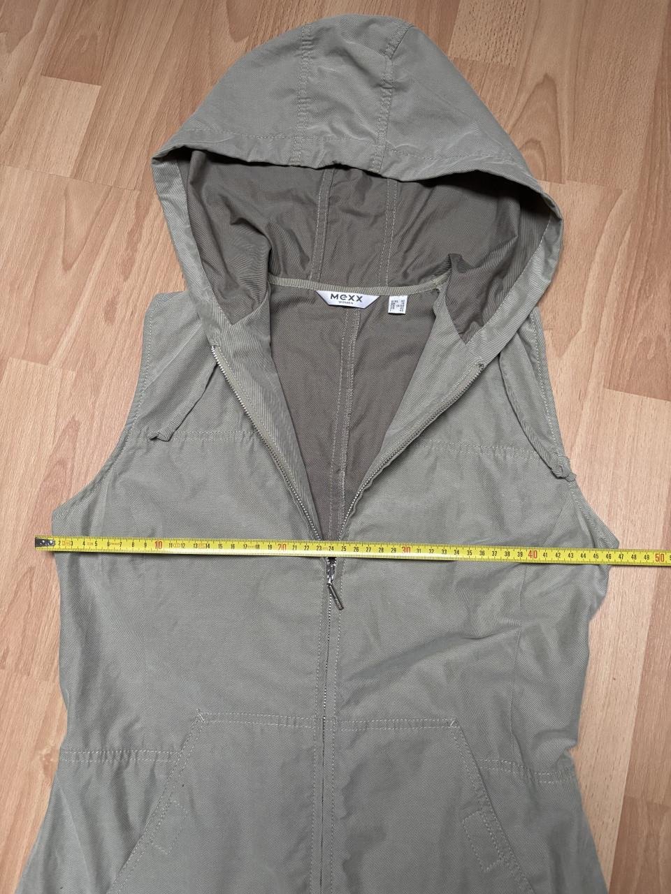 Mexx zachtgroene ‘jeans’ jurk maat 40