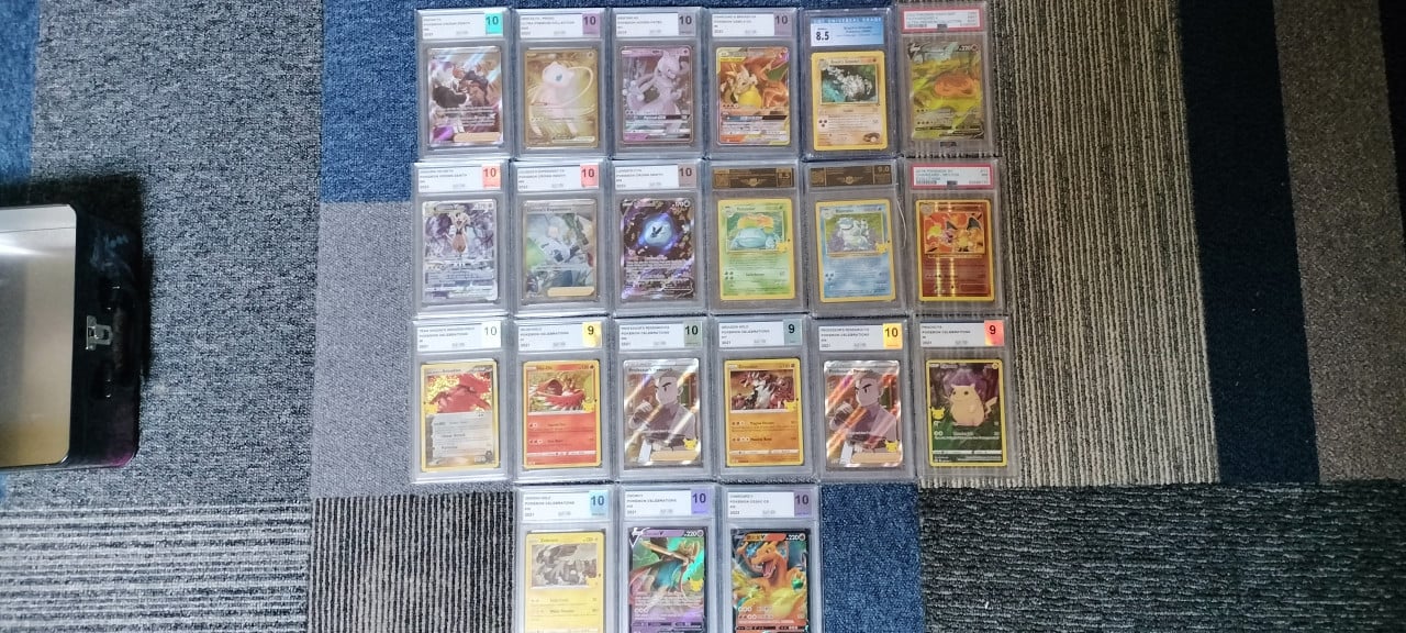 Pokemon slabs graded kaarten