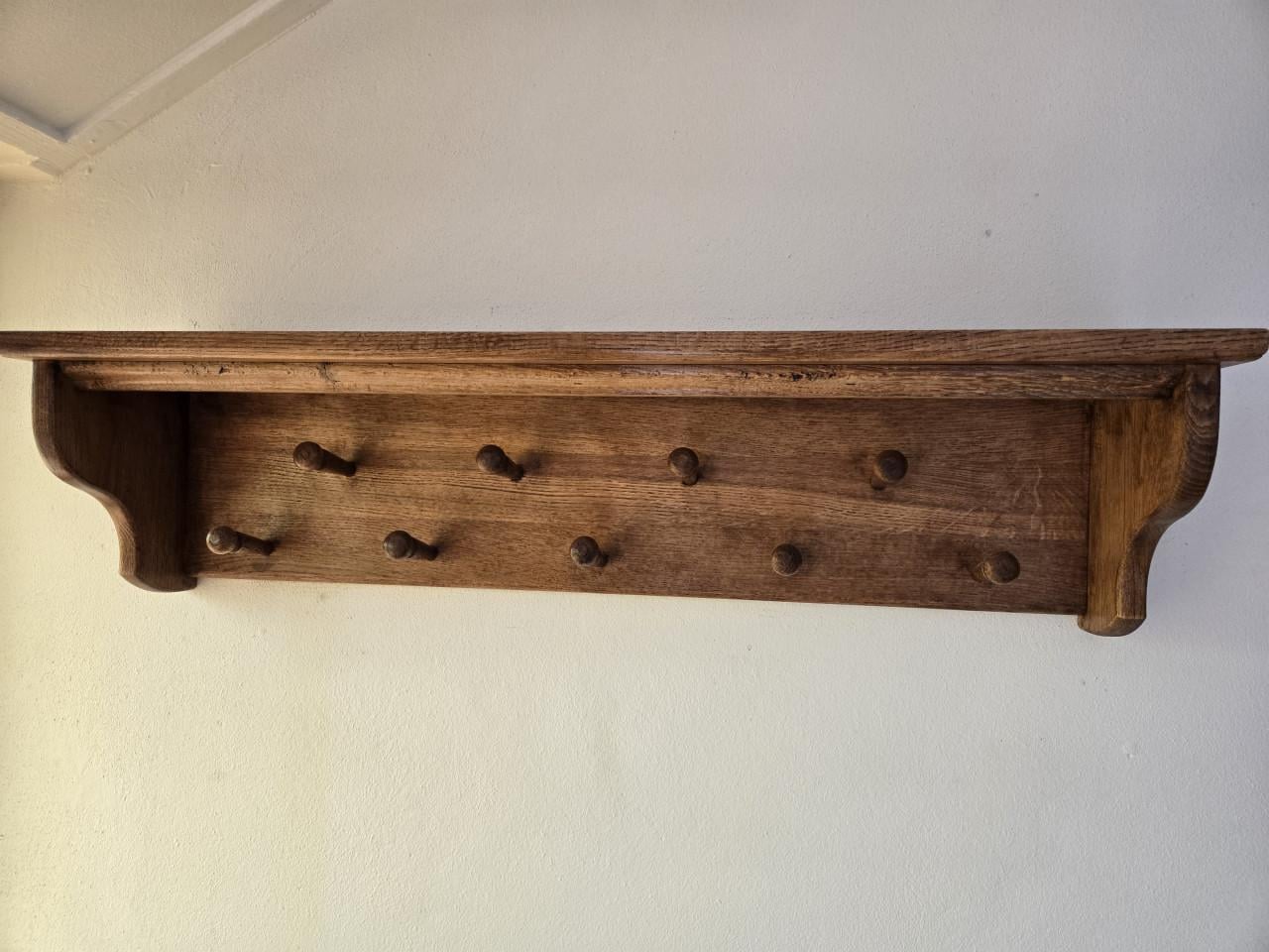 Kapstok eiken hout 84x20 cm