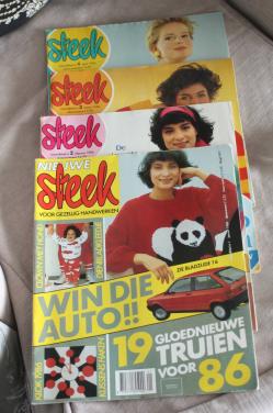 Handwerken met steek compleete tijdschriften ja-april 1986